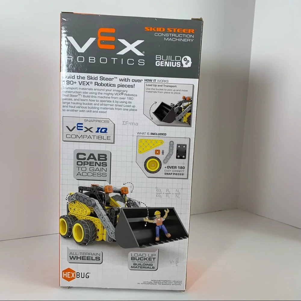 Hex Bug, Vex Robotics Skid Steer Construction building set; STEM; ages 8+